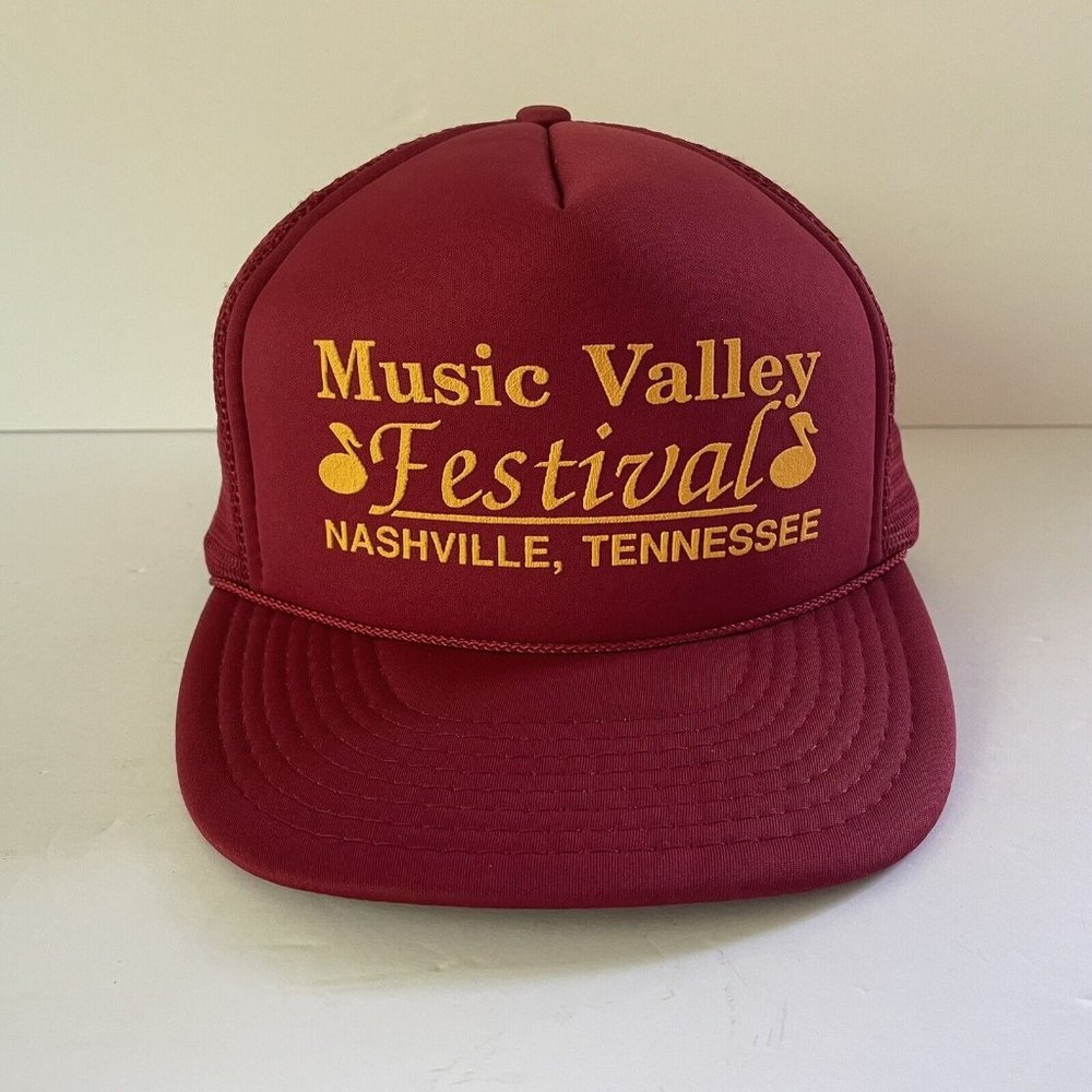 Nashville Tennessee Music Valley Festival Trucker Hat Cap Adjustable